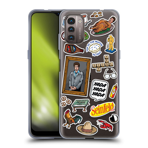 Seinfeld Graphics Sticker Collage Soft Gel Case for Nokia G11 / G21
