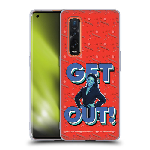 Seinfeld Graphics Get Out! Soft Gel Case for OPPO Find X2 Pro 5G