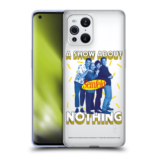 Seinfeld Graphics A Show About Nothing Soft Gel Case for OPPO Find X3 / Pro