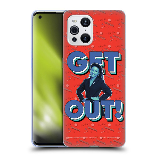 Seinfeld Graphics Get Out! Soft Gel Case for OPPO Find X3 / Pro