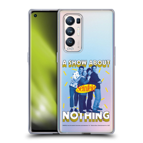 Seinfeld Graphics A Show About Nothing Soft Gel Case for OPPO Find X3 Neo / Reno5 Pro+ 5G