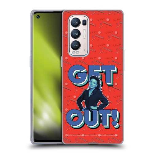 Seinfeld Graphics Get Out! Soft Gel Case for OPPO Find X3 Neo / Reno5 Pro+ 5G