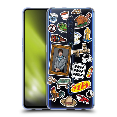 Seinfeld Graphics Sticker Collage Soft Gel Case for OPPO Reno 2