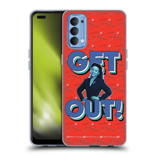 Seinfeld Graphics Get Out! Soft Gel Case for OPPO Reno 4 5G