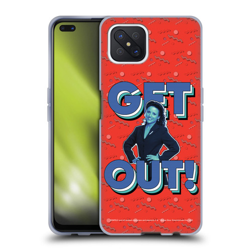 Seinfeld Graphics Get Out! Soft Gel Case for OPPO Reno4 Z 5G
