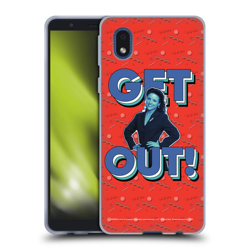 Seinfeld Graphics Get Out! Soft Gel Case for Samsung Galaxy A01 Core (2020)