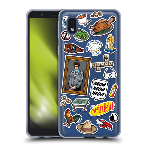 Seinfeld Graphics Sticker Collage Soft Gel Case for Samsung Galaxy A01 Core (2020)