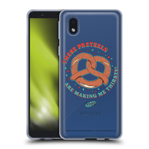 Seinfeld Graphics These Pretzels Soft Gel Case for Samsung Galaxy A01 Core (2020)
