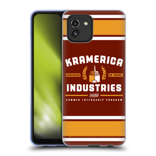 Seinfeld Graphics Kramerica Industries Soft Gel Case for Samsung Galaxy A03 (2021)