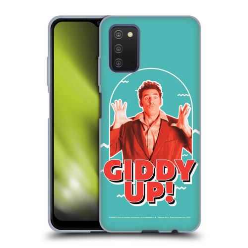 Seinfeld Graphics Giddy Up! Soft Gel Case for Samsung Galaxy A03s (2021)