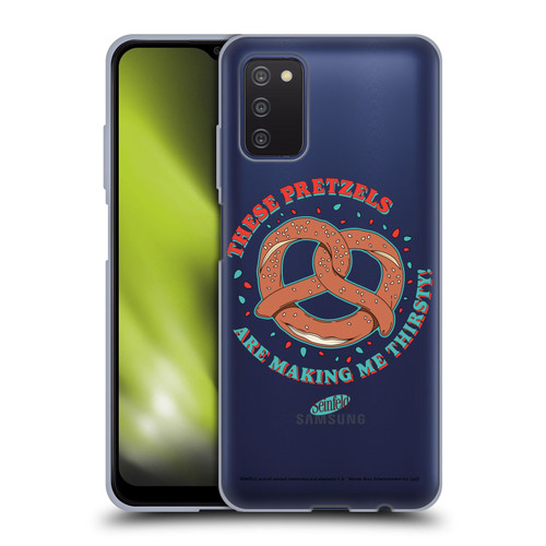 Seinfeld Graphics These Pretzels Soft Gel Case for Samsung Galaxy A03s (2021)