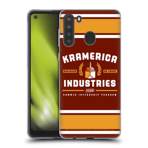 Seinfeld Graphics Kramerica Industries Soft Gel Case for Samsung Galaxy A21 (2020)