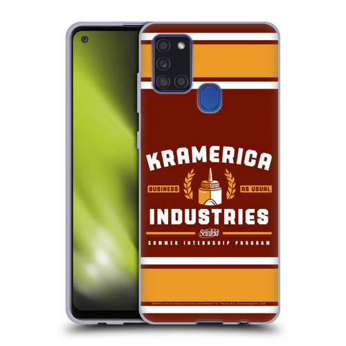 Seinfeld Graphics Kramerica Industries Soft Gel Case for Samsung Galaxy A21s (2020)