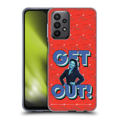 Seinfeld Graphics Get Out! Soft Gel Case for Samsung Galaxy A23 / 5G (2022)