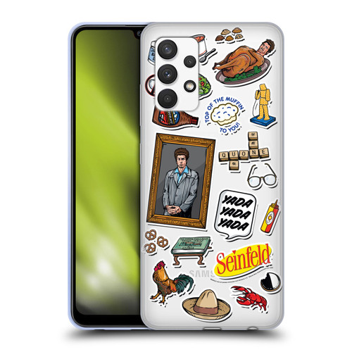 Seinfeld Graphics Sticker Collage Soft Gel Case for Samsung Galaxy A32 (2021)