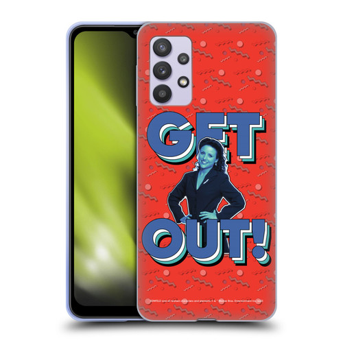 Seinfeld Graphics Get Out! Soft Gel Case for Samsung Galaxy A32 5G / M32 5G (2021)