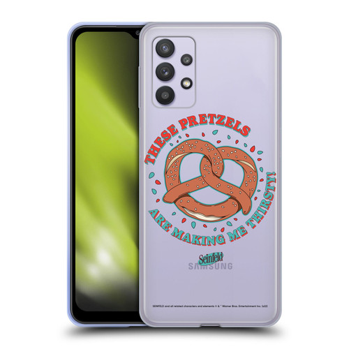 Seinfeld Graphics These Pretzels Soft Gel Case for Samsung Galaxy A32 5G / M32 5G (2021)