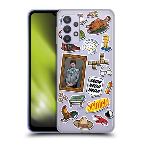 Seinfeld Graphics Sticker Collage Soft Gel Case for Samsung Galaxy A32 5G / M32 5G (2021)