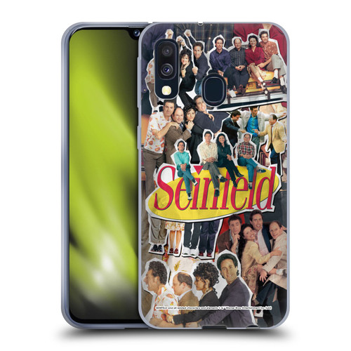 Seinfeld Graphics Collage Soft Gel Case for Samsung Galaxy A40 (2019)