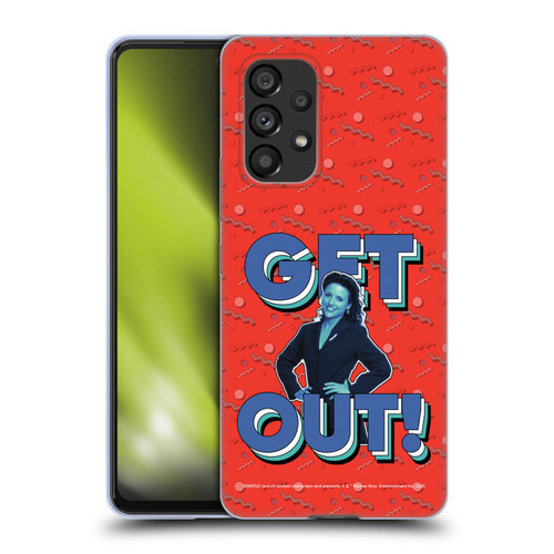 Seinfeld Graphics Get Out! Soft Gel Case for Samsung Galaxy A53 5G (2022)