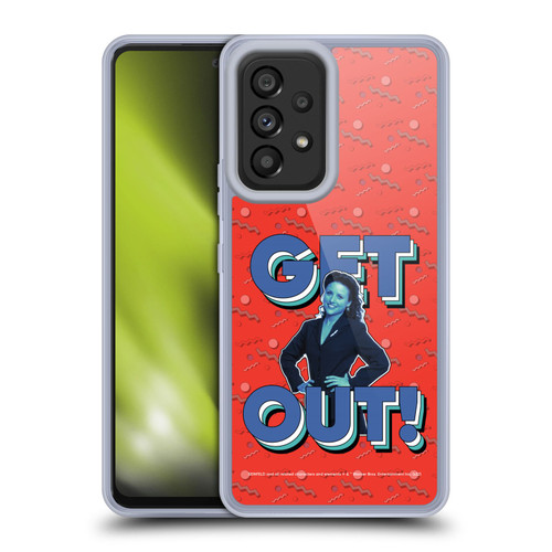 Seinfeld Graphics Get Out! Soft Gel Case for Samsung Galaxy A53 5G (2022)