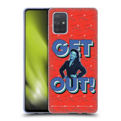 Seinfeld Graphics Get Out! Soft Gel Case for Samsung Galaxy A71 (2019)