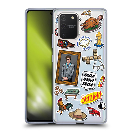 Seinfeld Graphics Sticker Collage Soft Gel Case for Samsung Galaxy S10 Lite
