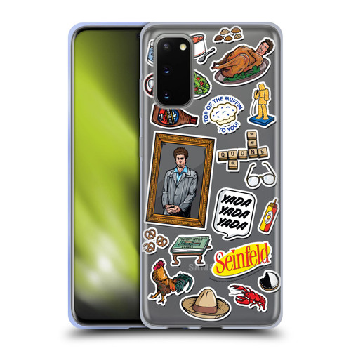 Seinfeld Graphics Sticker Collage Soft Gel Case for Samsung Galaxy S20 / S20 5G