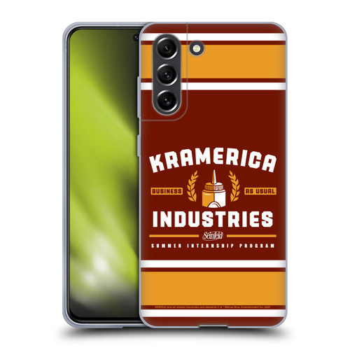Seinfeld Graphics Kramerica Industries Soft Gel Case for Samsung Galaxy S21 FE 5G