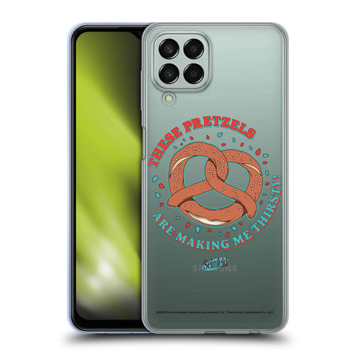Seinfeld Graphics These Pretzels Soft Gel Case for Samsung Galaxy M33 (2022)