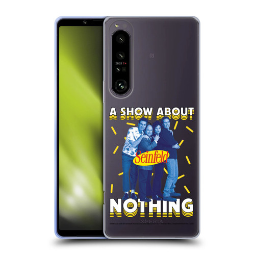 Seinfeld Graphics A Show About Nothing Soft Gel Case for Sony Xperia 1 IV