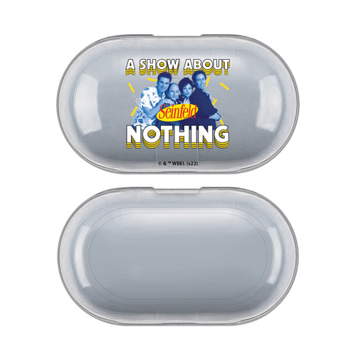Seinfeld Graphics A Show About Nothing Clear Hard Crystal Cover Case for Samsung Galaxy Buds / Buds Plus