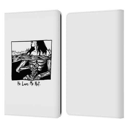 Matt Bailey Art Loves Me Not Leather Book Wallet Case Cover For Amazon Kindle Paperwhite 1 / 2 / 3