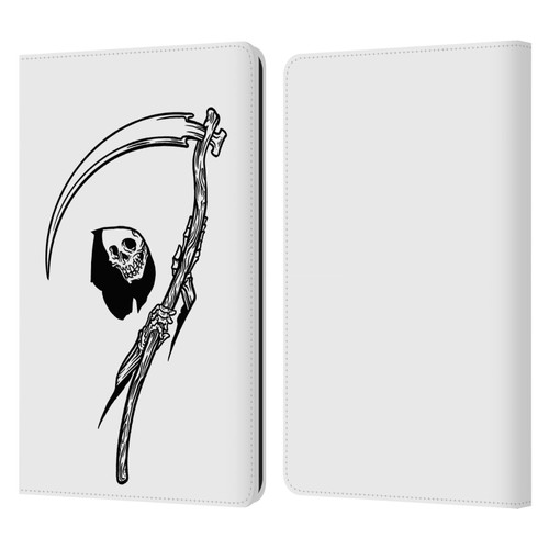 Matt Bailey Art Negative Reaper Leather Book Wallet Case Cover For Amazon Kindle Paperwhite 1 / 2 / 3