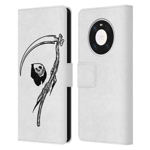 Matt Bailey Art Negative Reaper Leather Book Wallet Case Cover For Huawei Mate 40 Pro 5G