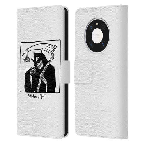 Matt Bailey Art Whatever Man Leather Book Wallet Case Cover For Huawei Mate 40 Pro 5G