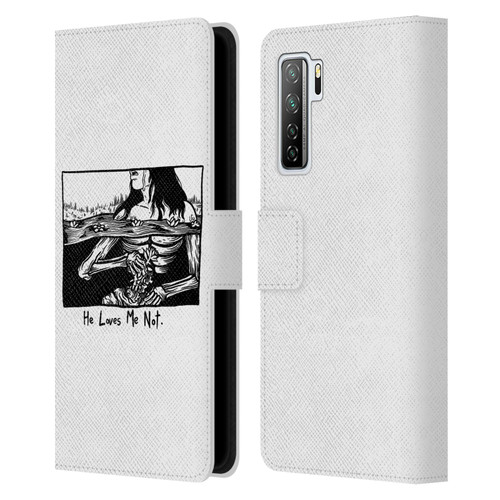Matt Bailey Art Loves Me Not Leather Book Wallet Case Cover For Huawei Nova 7 SE/P40 Lite 5G