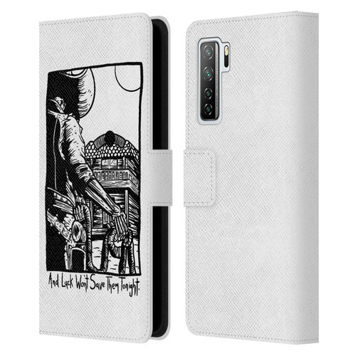 Matt Bailey Art Luck Won't Save Them Leather Book Wallet Case Cover For Huawei Nova 7 SE/P40 Lite 5G
