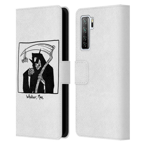 Matt Bailey Art Whatever Man Leather Book Wallet Case Cover For Huawei Nova 7 SE/P40 Lite 5G