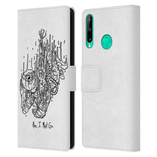 Matt Bailey Art Alas I Must Go Leather Book Wallet Case Cover For Huawei P40 lite E