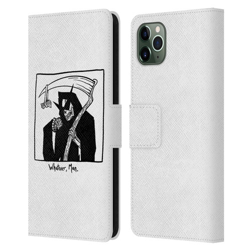 Matt Bailey Art Whatever Man Leather Book Wallet Case Cover For Apple iPhone 11 Pro Max