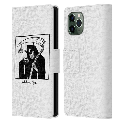 Matt Bailey Art Whatever Man Leather Book Wallet Case Cover For Apple iPhone 11 Pro
