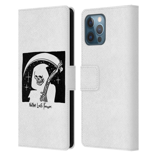 Matt Bailey Art Nothing Last Forever Leather Book Wallet Case Cover For Apple iPhone 12 Pro Max