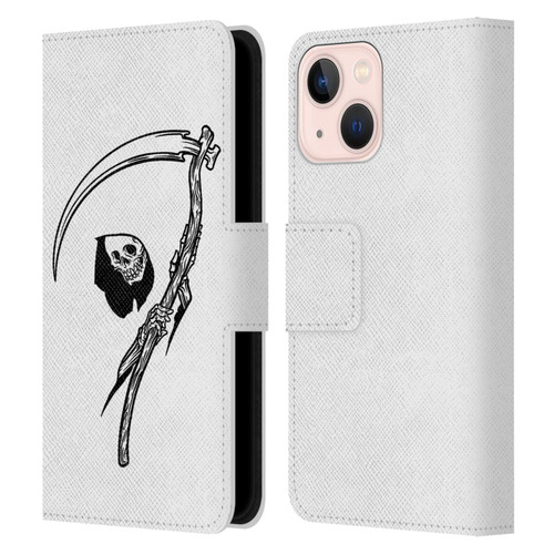 Matt Bailey Art Negative Reaper Leather Book Wallet Case Cover For Apple iPhone 13 Mini