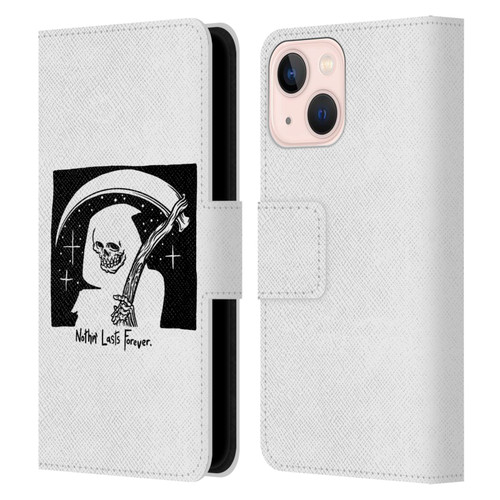 Matt Bailey Art Nothing Last Forever Leather Book Wallet Case Cover For Apple iPhone 13 Mini