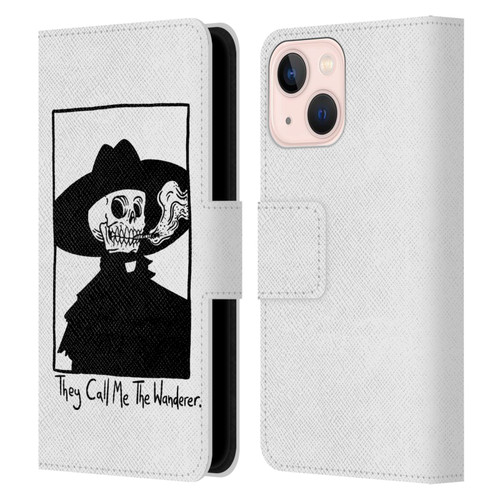 Matt Bailey Art They Call MeThe Wanderer Leather Book Wallet Case Cover For Apple iPhone 13 Mini
