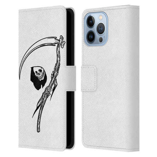 Matt Bailey Art Negative Reaper Leather Book Wallet Case Cover For Apple iPhone 13 Pro Max