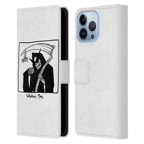 Matt Bailey Art Whatever Man Leather Book Wallet Case Cover For Apple iPhone 13 Pro Max