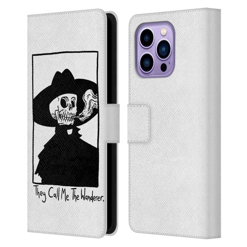 Matt Bailey Art They Call MeThe Wanderer Leather Book Wallet Case Cover For Apple iPhone 14 Pro Max