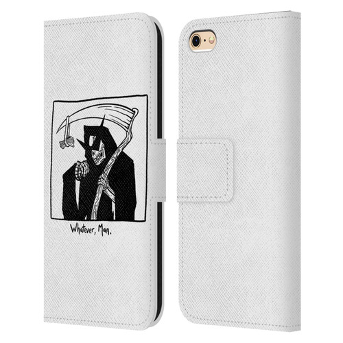 Matt Bailey Art Whatever Man Leather Book Wallet Case Cover For Apple iPhone 6 / iPhone 6s